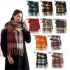 Fashion England Classic Plaid Fringed Scarf Women Autumn Winter Soft Thick Thermal Muffler Lady Wrap Loop Yarn Scarves Female