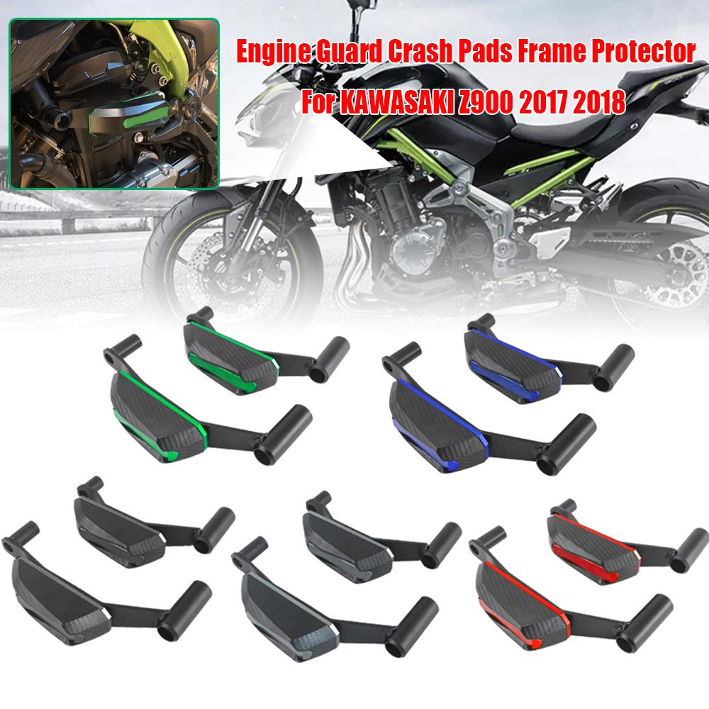 Motorcycle Accessories Parts Engine Cover Crash Pads Frame Protector Slider Stator Guard For Kawasaki Z900 Z 900 2017 2018-2021
