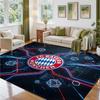Tapis Velours Cristal Design Bayern Munich Tapis Décoratif Doux pour Chambre à Coucher Entrée