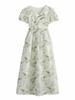 Women's 2026 Summer Floral Slimming Long Dress - Elegant & Graceful Style