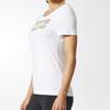 Adidas Linear Foil Tee Women Tops White CD1981