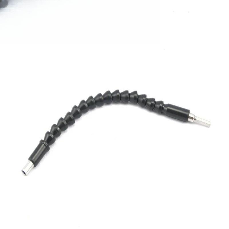 Flexible Drill Extension 300mm Bending Adapter Geometric Shaft Connector for Electric Drill Accessories Black