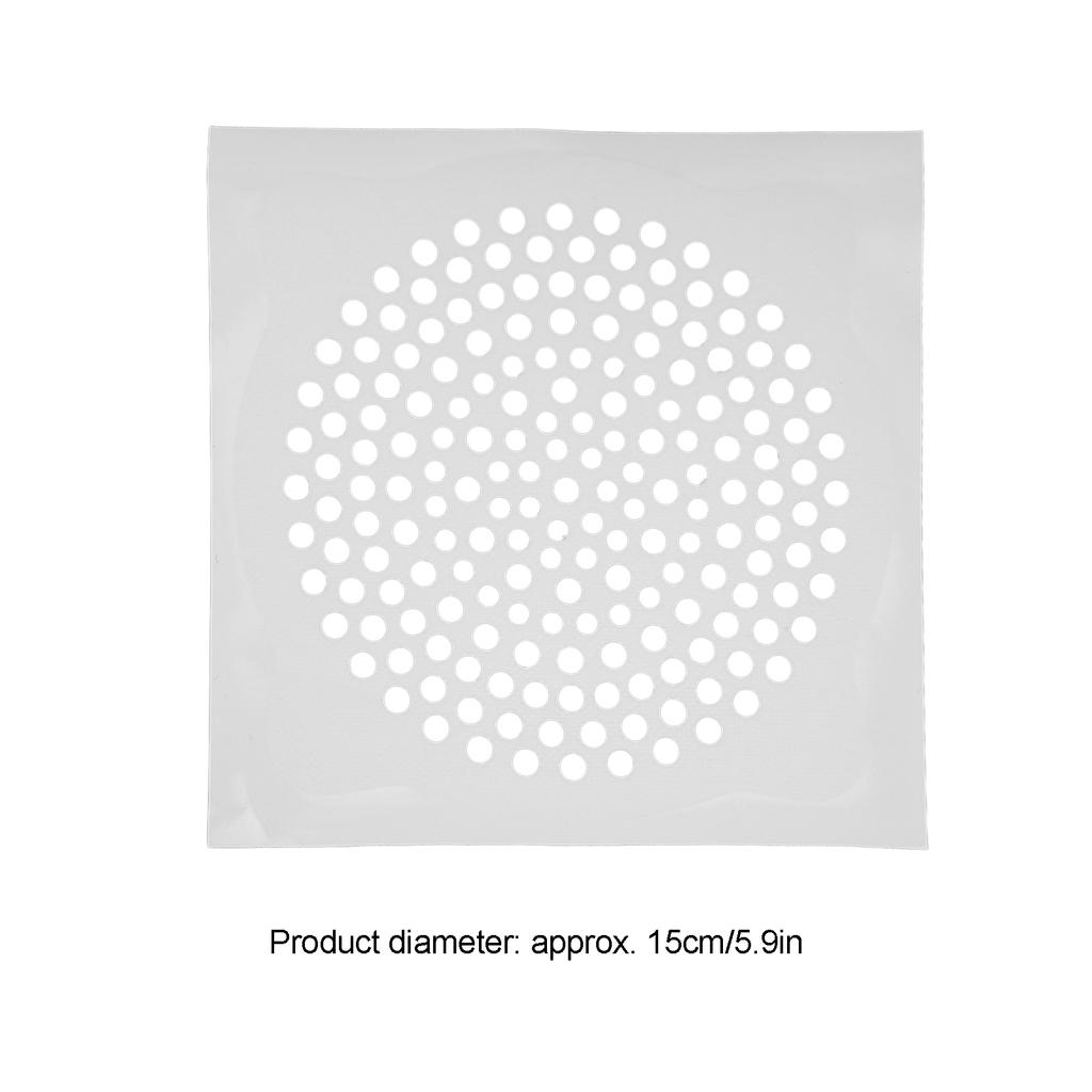 Drain Filter Stickers Disposable Mesh Anti Blocking Shower Hair Catcher Sticker for Bathroom Kitchen Salon15pcs