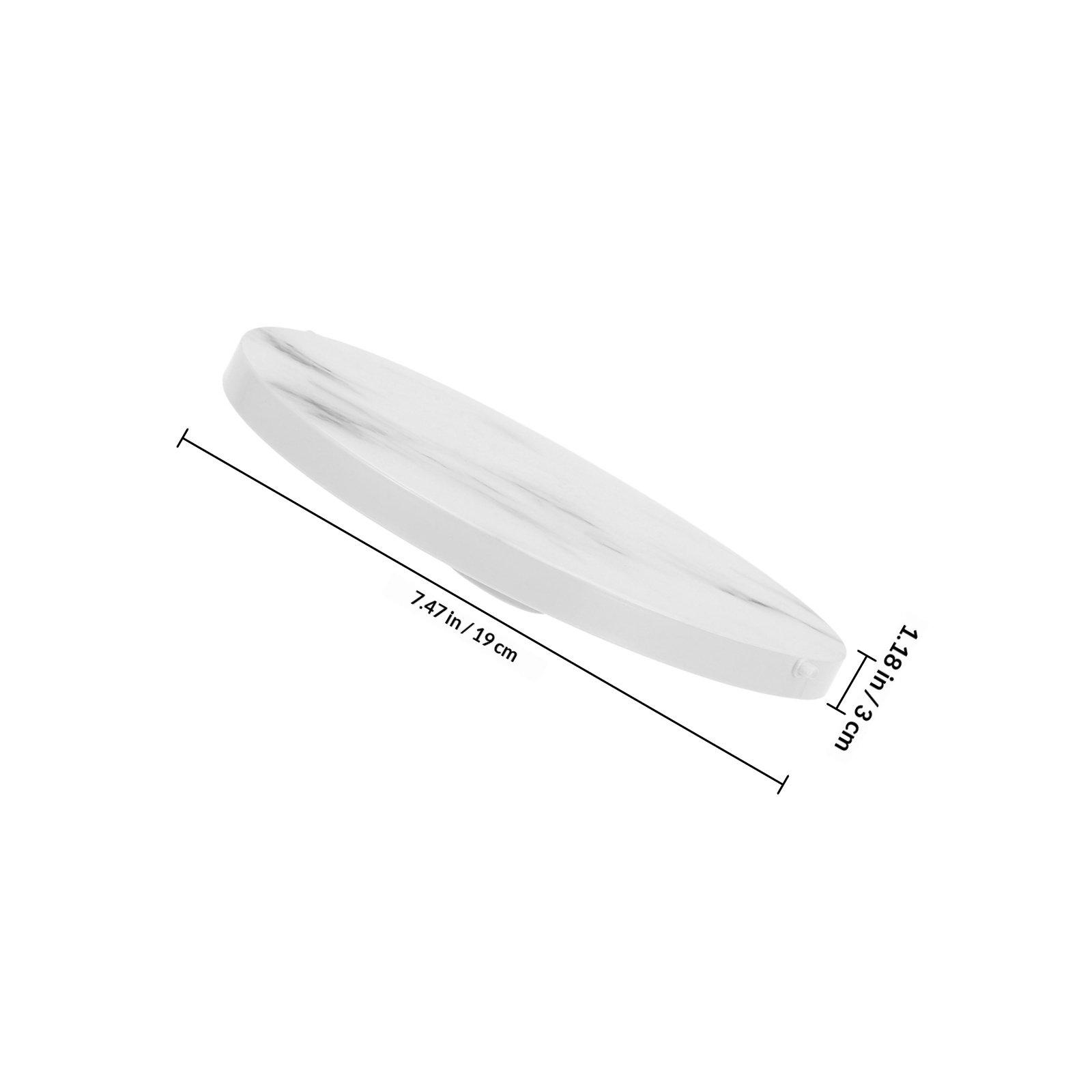 Marble Pattern Trash Can Lid Replacement for Home Top Garbage Can Cover Waste Bin Protector Plastic Trash Bucket белый