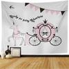 Princess Carriage Cartoon Tapestry Office Living Room Decoration Home Wall Tapestry