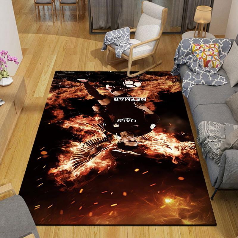 1Pc Soccer Legend Rug, Office Carpet Indoor Outdoor Doormat, Non-Slip Soft, Living Room, Christmas Halloween Gift. M928317