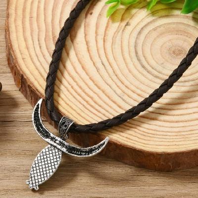 Einzigartige Türkis Stierkopf Anhänger Halskette Weiches Leder Ethnischer Schmuck Für Festival Outfits