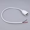 5V 2pin 4Pin USB 2.0 Female Power Supply Cable Wire Jack Charging Extension Connector white 0.3m 1m for computer accessories