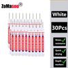 20mm 1-100 Stück Wasserdichter Tieflochmarker Stifte mit langem Kopf für Holzbearbeitung für Metall Tischler Weiße/Schwarze/Rote/Blaue/Grüne Tinte