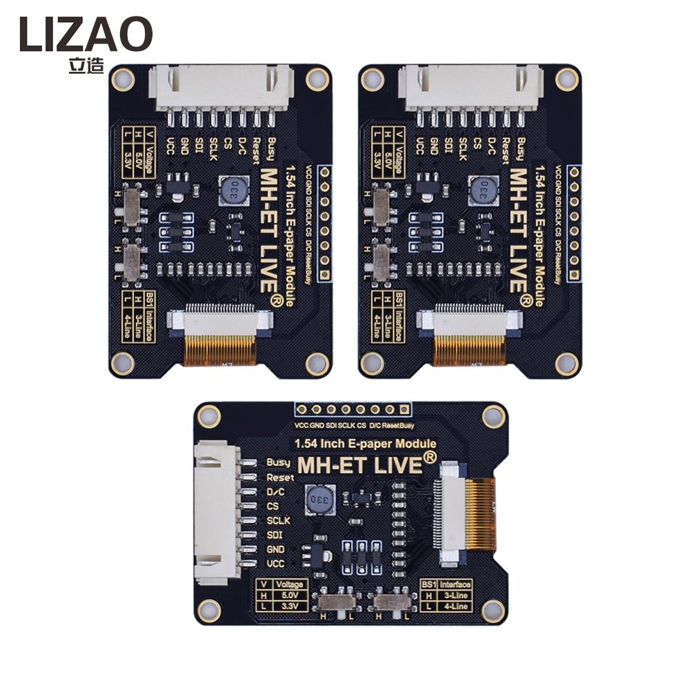 LIZAO 1.54 Inch E-Paper Module, SPI E-Ink Display Screen Compatible with Arduino UNO STM32 Raspberry Pi ESP32