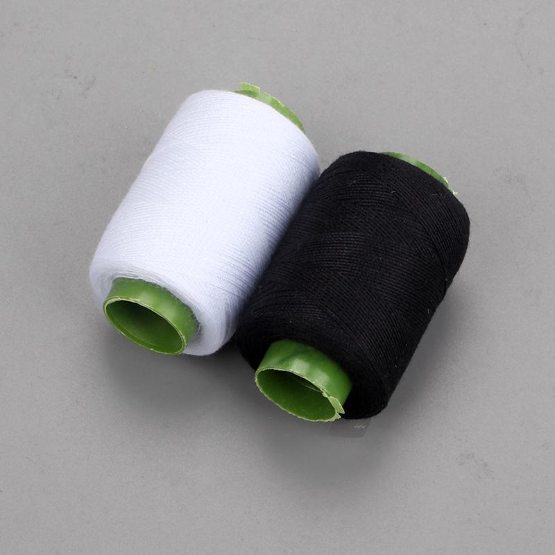 Polyester Sewing Thread Set: White, Black, Colored Threads & Needles for Hand & Embroidery Sewing