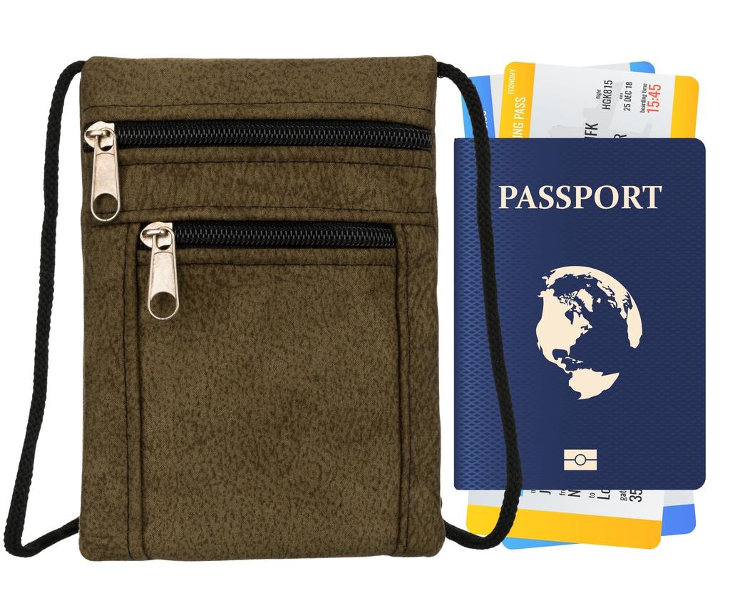PU Passport Case PASZ-ZW-KHAKI S