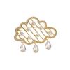 Exquisite Pearl Cloud Tassel Brooch, High-end Women's Niche Design Sense, Brooch with Anti-glare Clasp