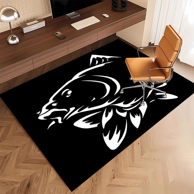 1pc Nash Tackle Print Area Rug - Soft, Washable Non-Slip Indoor Mat, Living Room, Home Office Decorative Rug,Office Decorative