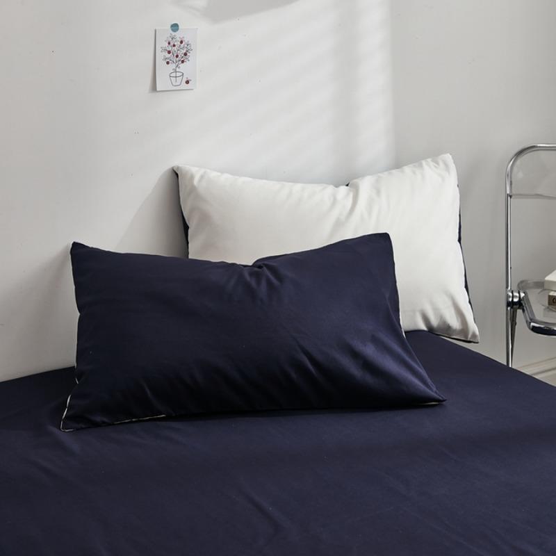 New simple solid color double color grinding series single pillowcase household, no sheets and pillow core