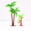 Coconut Tree Cake Toppers: 3D Beach Scene Decor with Small & Large Tree Ornaments