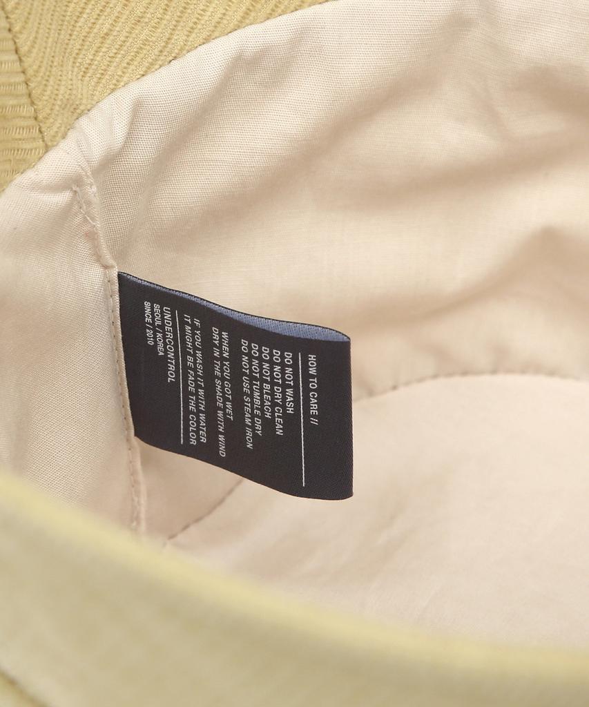 Eondeokeonteulolseutyudio Cotton Short-Brimmed Bucket Hat Plain Bucket / Peach St / Lemon
