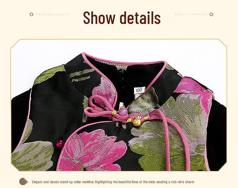 Girls' Chinese Style Hanfu: Spring/Autumn 2025 Fashionable Three-Piece Set