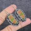Unakite Gemstone Handmade 925 Sterling Silver Jewelry Earring 2.25" u6T43