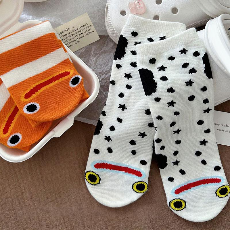 Funny Socks Funny Gifts Autumn And Winter Middle Tube Boneless Seam Head Socks New Year Gift Christmas Gift