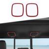 2PCS Red Carbon Fiber Rear Roof Speaker Trim Rings for RAM TRX + Accessories
