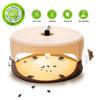 Flea Trap Dome Flea Bed Bug Trap with 2 Trapping Boards, Odorless Non-toxic Flea Killer Trap Pad, Flea Trap Light Children and Pets Friendly