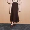 Sancai 2025 Winter Elegant A-Line Long Skirt