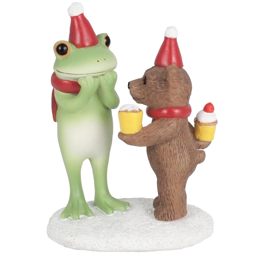 

Daikai Copo Christmas Interior Frog Winter Limited Bear and Frog Giving W5 x x 622530 Figurine, Figurine, Object, Decor, Merchandise, Edition,