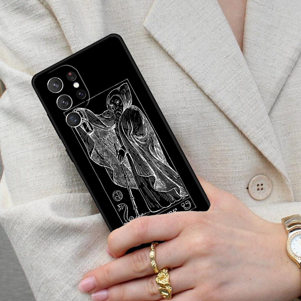 Tarot Card The Hermit Cell Phone Case for Samsung Galaxy S26 Ultra S25 S24 S23 S22 S21 S20 Note10 Cover