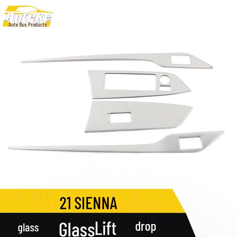 Geeignet Sienna Glas Heberahmen Autofenster Armlehne Schalter Aufkleber Zubehör