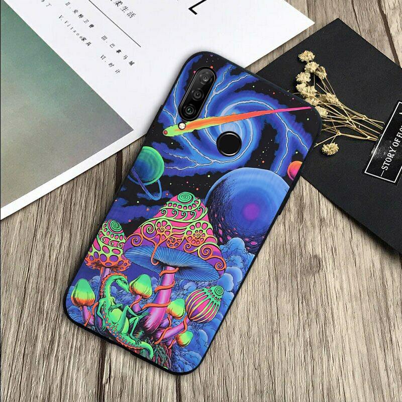 Weird Trippy Mushroom For Huawei Nova Y72 Y73 Y90 Y70 Y60 Y91 Y61 12s 12i 11i 8i 9 10 SE P40 Lite P60 P30 Pro Case