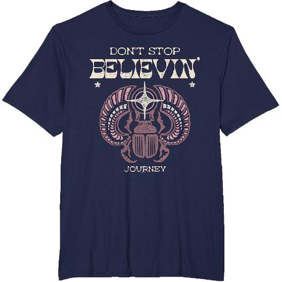 Journey Groovy Don't Stop Believin' Scarab Vintage Band T-Shirt
