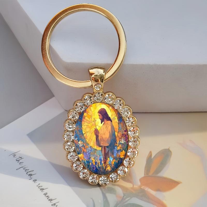 Schlüsselanhänger Jungfrau Maria Schlüsselanhänger Anhänger Christlicher Heiliger Schmuck Religiös Christlicher Glaube Geschenk