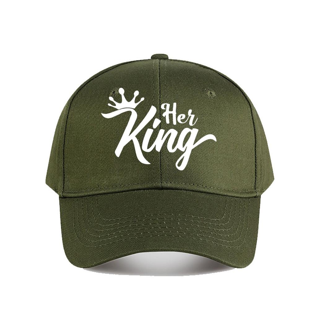 Her King Crown Vinyl Sticker Car Decor Baseball Cap Fashion Unisex Sunhat Womens Outdoor Sports Snapback Cap