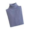 Women Bottom Sweater Turtleneck Long Sleeve Slim Fit Knitting Tops Solid Color Ribbed Tops Daily Wear