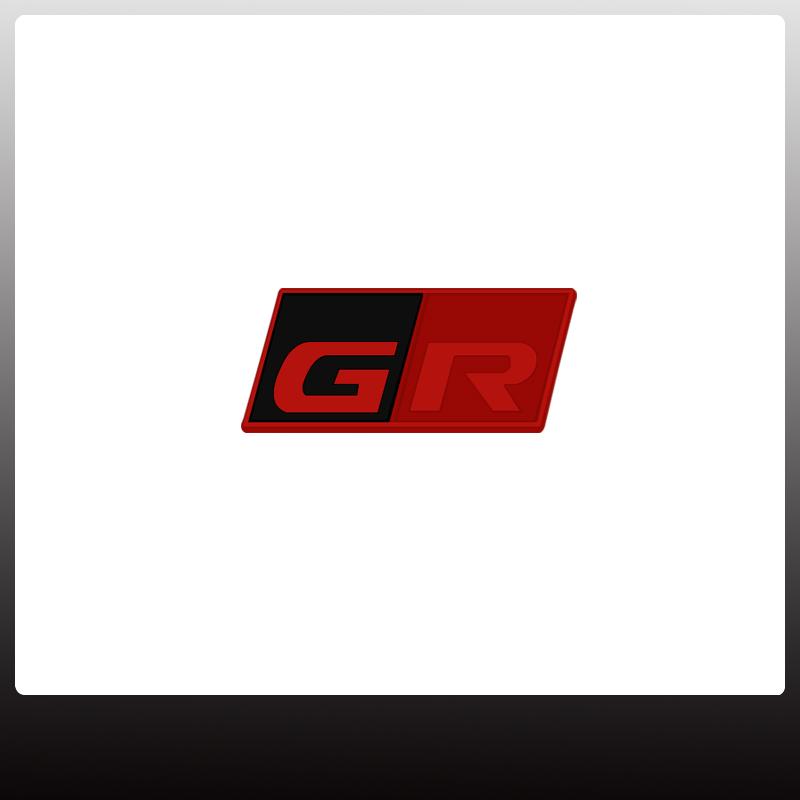 

GR Sport Car Grille Badge Sticker For Gazoo Racing C-HR RAV4 Mirai Avensis Toyota Logo Metal Trunk Emblem Decoration Accessories