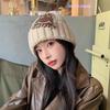 Autumn and Winter Thickened Wool Hat Women's Warm Ear Protection and Cold Protection Pullover Hat Simple and Versatile Student Cycling Pullover Knitte