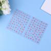 Pink Butterfly Butterfly Bow Nail Stickers Shiny Laser 3D Butterflies Nail Decals Adhesive Butterfly
