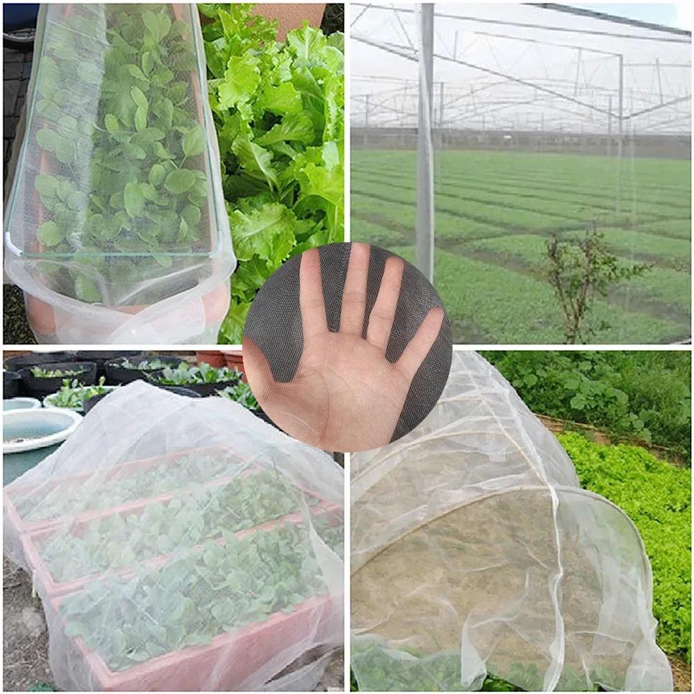 Plant Potection Net Greenhouse Protective Net 60mesh Fruit Vegetables Care Cover Garden Pest Control Insect Net Plant Cover Net