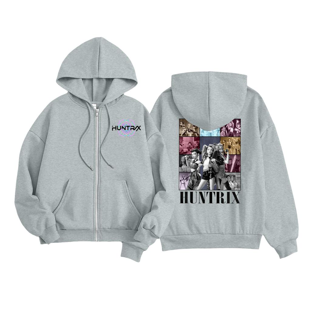 Kids Fashion Women's Lightweight Long Sleeve Zipper Hoodie Printed Hoodie With Pockets