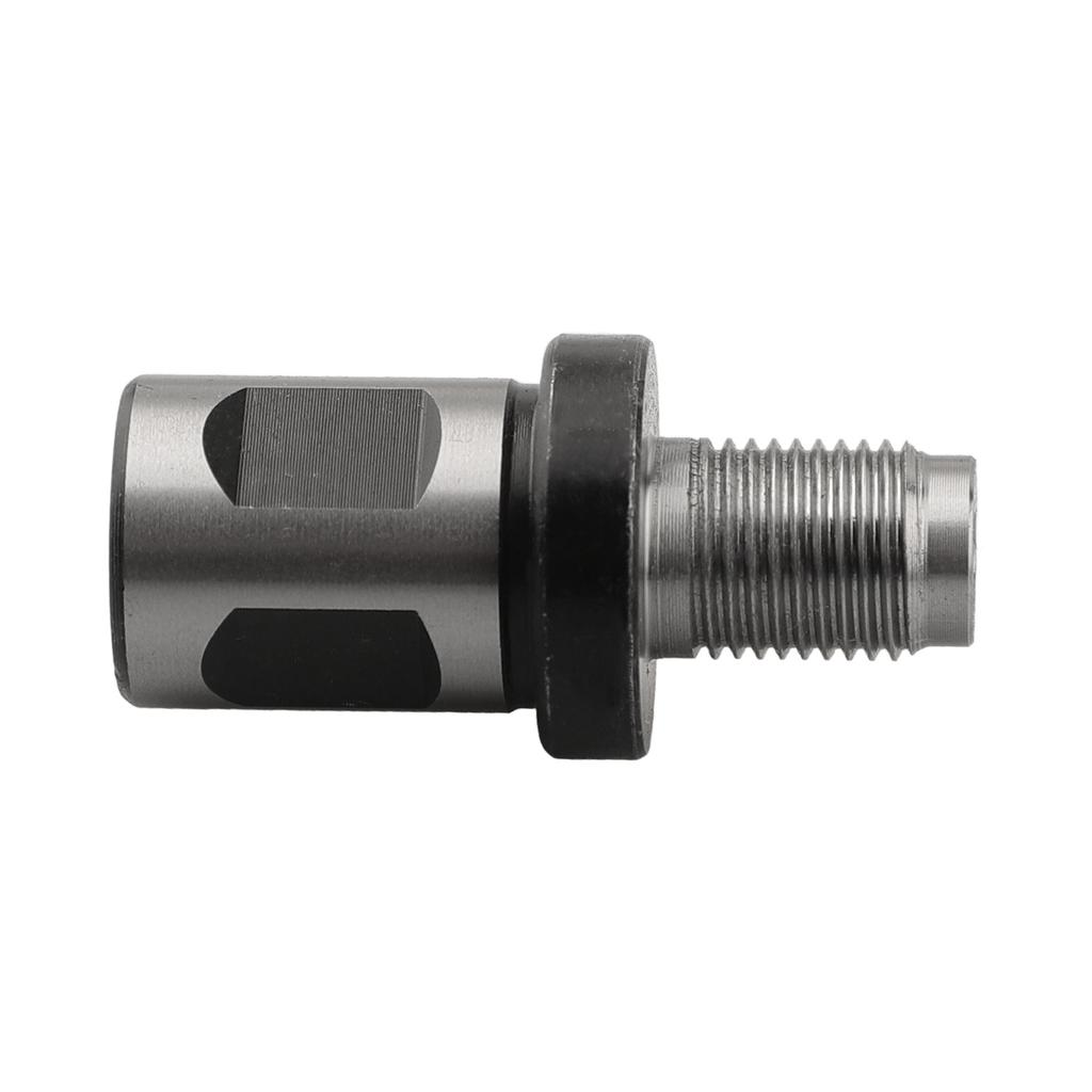 49mm 1.93 In Magnetic Drill Adapter Silver Color Steel Material Right Angle Shank 1 2-20UNF Connection Port Black Color
