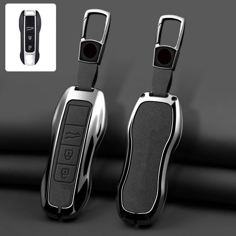 Zinc Alloy Leather Car Key Case For Porsche Panamera Cayenne 971 911 970 981 991 9Ya Macan Boxste Protecticve Case Key Case