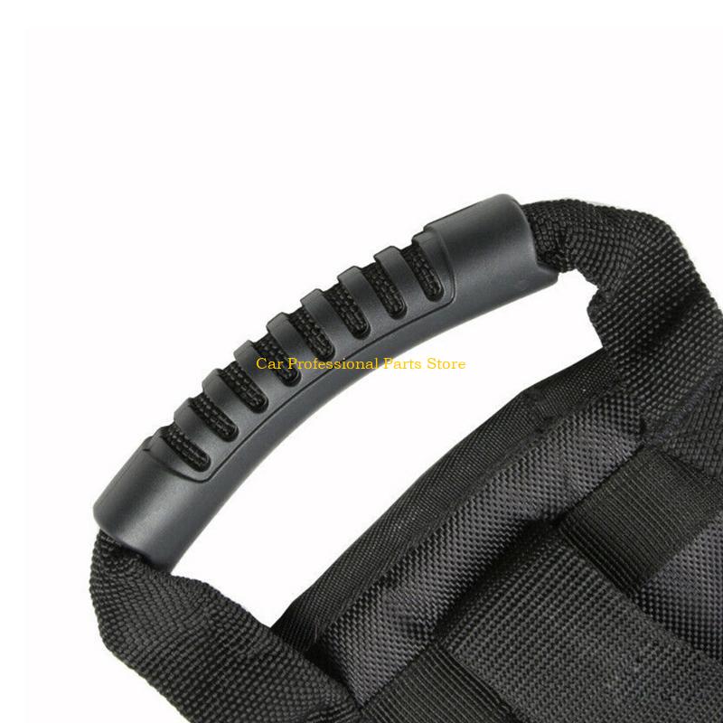 R53D Motorcycle Safety Belt with Handle Rear for Seat Passenger Grip Strip for Kids A