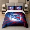 3Pcs Bedding SetNew York Rangers Soft Bed Sheet and Two Pillowcases Home Bedroom Decor