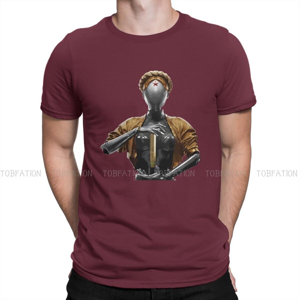 Atomic Heart Ussr Game Tshirt For Men Robots Twins Soft Leisure Sweatshirts T Shirt Novelty Trendy Loose