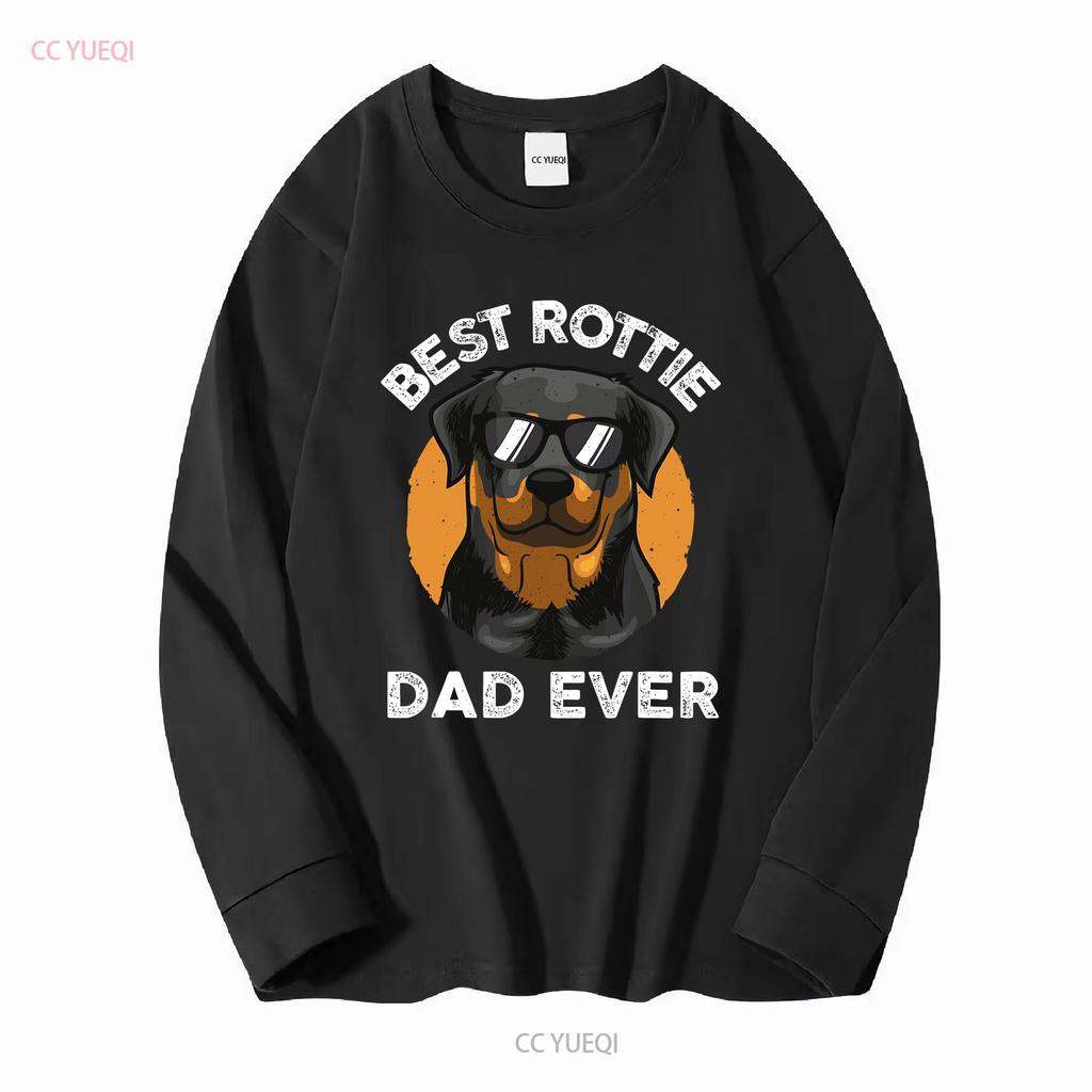 Funny Rottweiler Dad Design For Men Grandpa Rottie Quote T shirt vintage Washed Comfortable streetwear homme Breathable