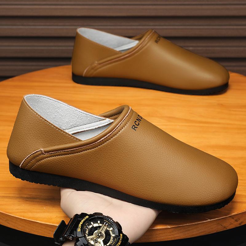 

2024 summer Korean version of one-pedal soft-soled driving lazy shoes casual shoes men s Doudou shoes versatile trendy men s shoes 44