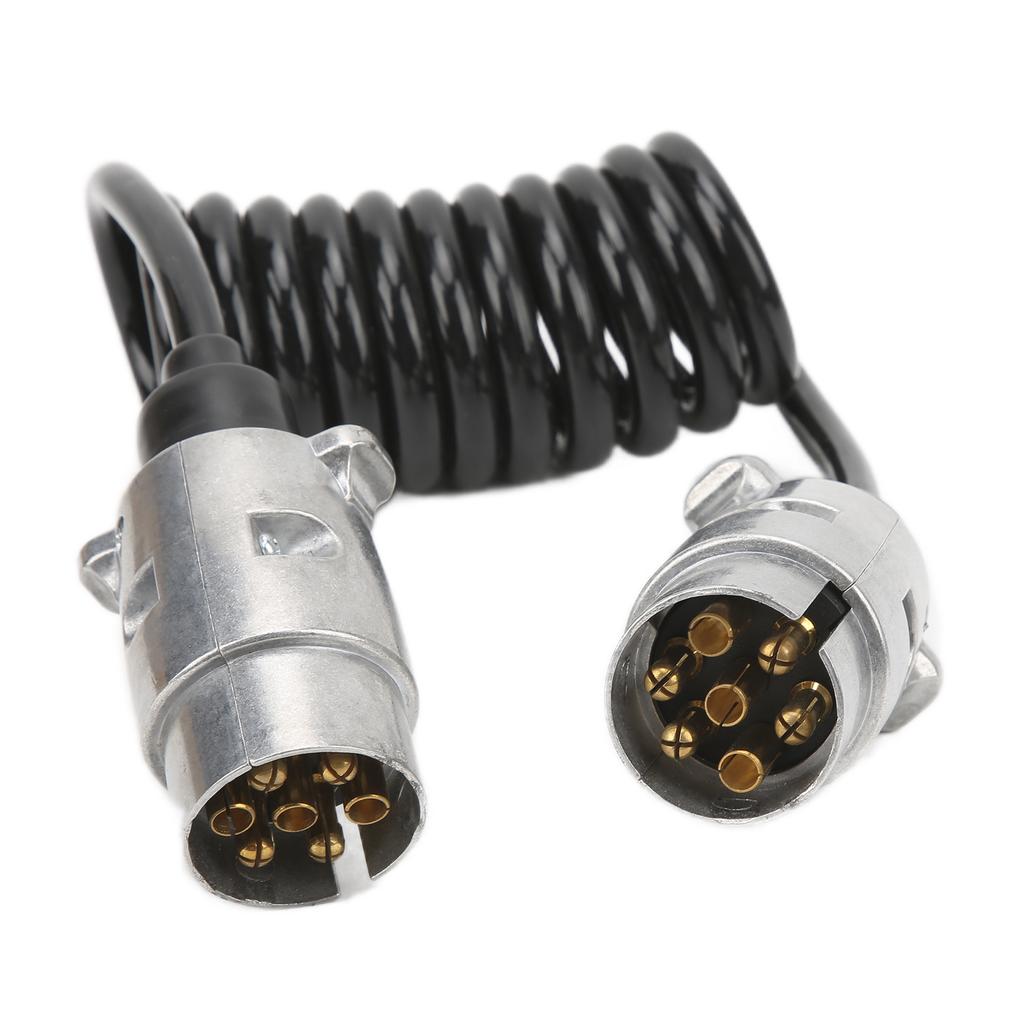 Anhängerstecker Verlängerungskabel 2 Meter 7-polig Metall Europäischer Standard Autozubehör