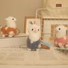 Cartoon Alpaca Doll Plush Toy PP Cotton Filled Customizable Logo 12cm Cotton Pendant Bag Hanging Keychain Gift Giving Multi-Age