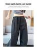 Women's Dopamine Paratrooper Jumpsuit: High-Waist, Loose-Fit, Wide-Leg Windbreaker Pants for Spring and Autumn